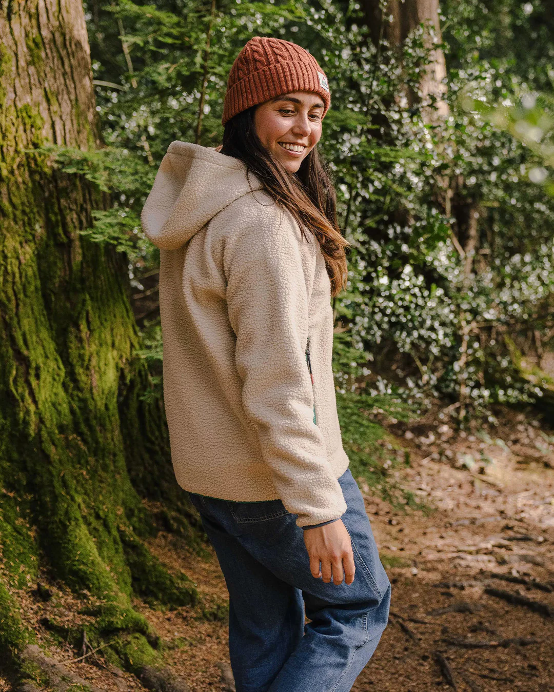Maine 1/2 Zip Sherpa Fleece - Oatmeal - Image 4