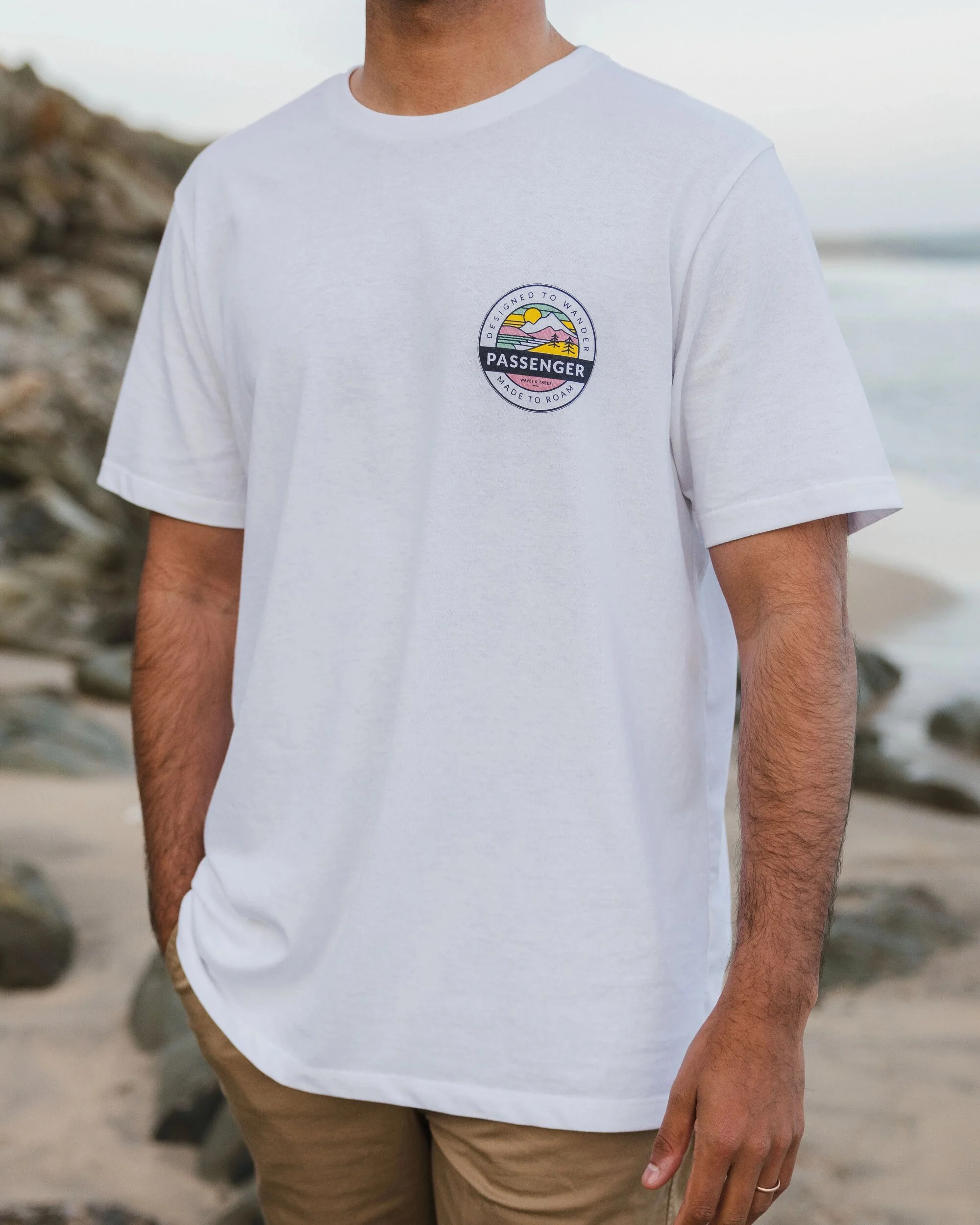 Odyssey Organic Cotton T-Shirt - White - Image 3