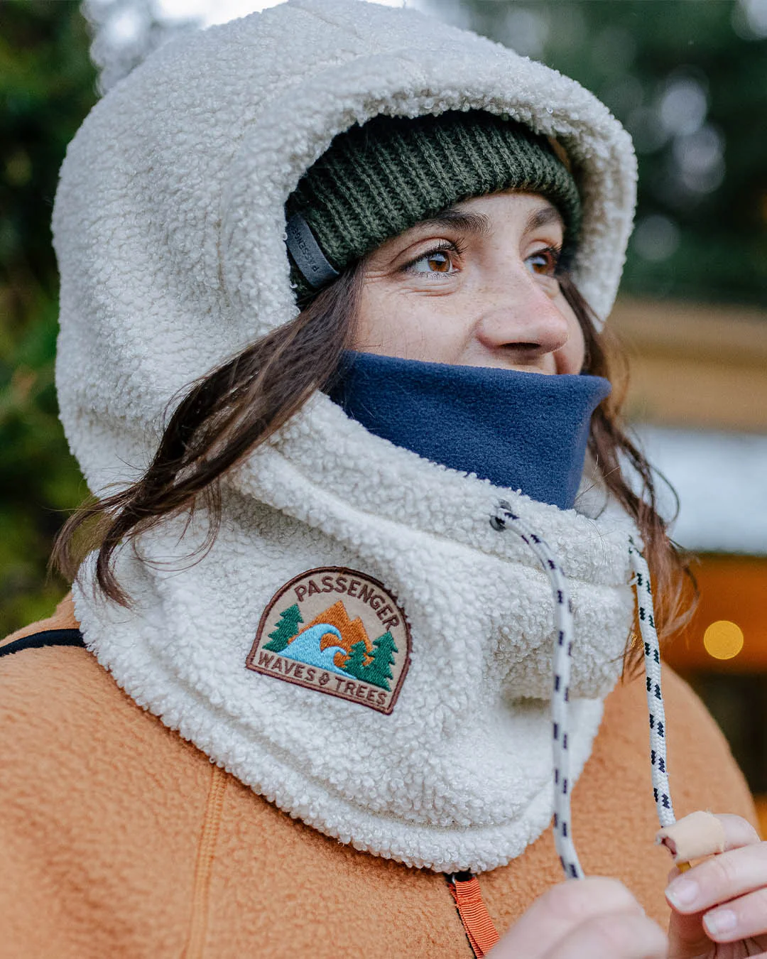 Snowdrift Fleece Hood - Birch - Image 8